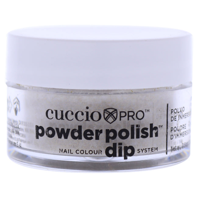 Pro Powder Polish Nail Colour Dip System - Gold With Rimbow Mica by Cuccio Colour for Women - 0.5 oz Nail Powder