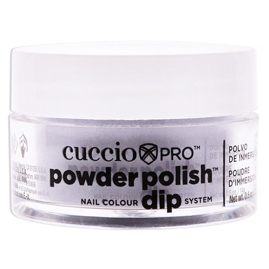 Pro Powder Polish Nail Colour Dip System - Grey with Mica by Cuccio Colour for Women - 0.5 oz Nail Powder