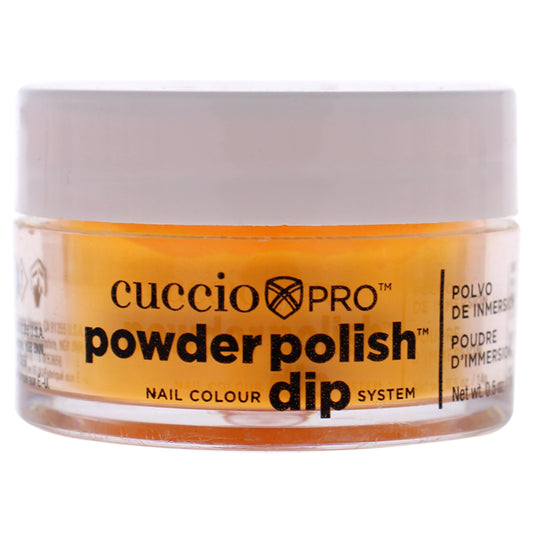 Pro Powder Polish Nail Colour Dip System - Neon Tangerine by Cuccio Colour for Women - 0.5 oz Nail Powder