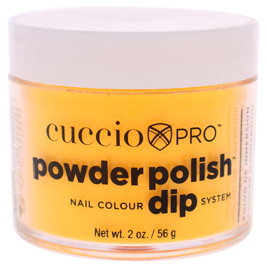 Pro Powder Polish Nail Colour Dip System - Neon Tangerine by Cuccio Colour for Women - 1.6 oz Nail Powder