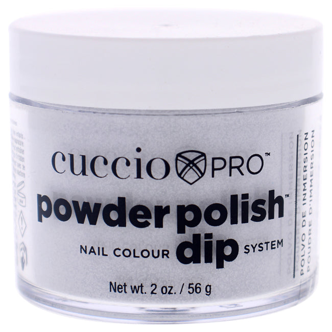 Pro Powder Polish Nail Colour Dip System - Silver Glitter by Cuccio Colour for Women - 1.6 oz Nail Powder