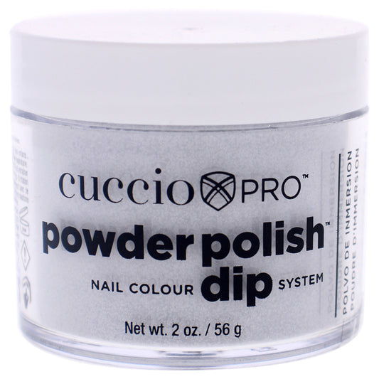 Pro Powder Polish Nail Colour Dip System - Silver Glitter by Cuccio Colour for Women - 1.6 oz Nail Powder