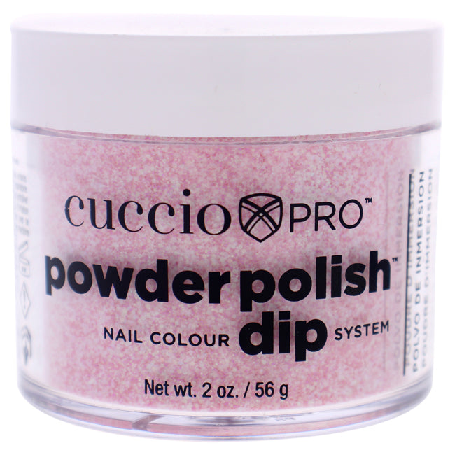 Pro Powder Polish Nail Colour Dip System - Soft Pink Glitter by Cuccio Colour for Women - 1.6 oz Nail Powder