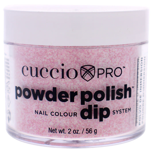 Pro Powder Polish Nail Colour Dip System - Soft Pink Glitter by Cuccio Colour for Women - 1.6 oz Nail Powder
