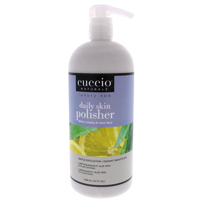 Luxury Spa Daily Skin Polisher - White Limetta and Aloe Vera by Cuccio Naturale for Unisex - 32 oz Scrub