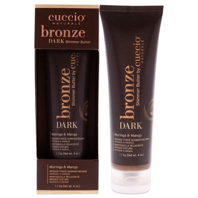 Bronze Dark Shimmer Butter - Moringa and Mango by Cuccio Naturale for Women - 4 oz Bronzer