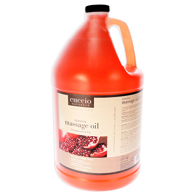 Luxury Spa Hydrating Massage Oil - Pomegranate and Fig by Cuccio Naturale for Unisex - 1 Gallon Oil