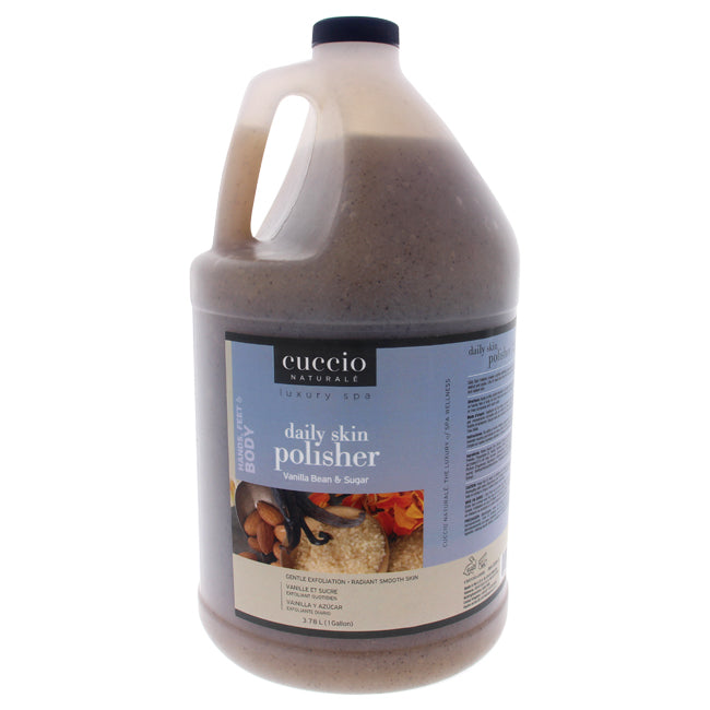 Luxury Spa Daily Skin Polisher - Vanilla Bean and Sugar by Cuccio Naturale for Unisex - 1 Gallon Scrub