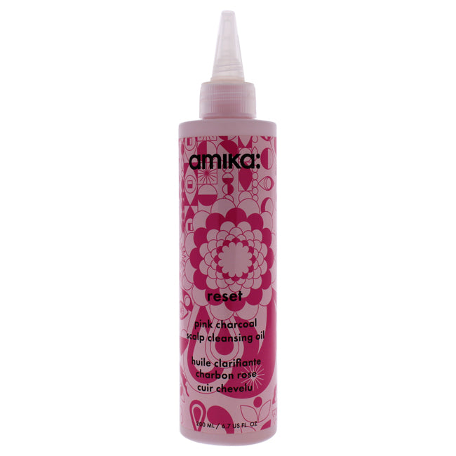 Reset Pink Charcoal Scalp Cleansing Oil by Amika for Unisex - 6.7 oz Cleansing Oil