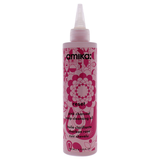 Reset Pink Charcoal Scalp Cleansing Oil by Amika for Unisex - 6.7 oz Cleansing Oil