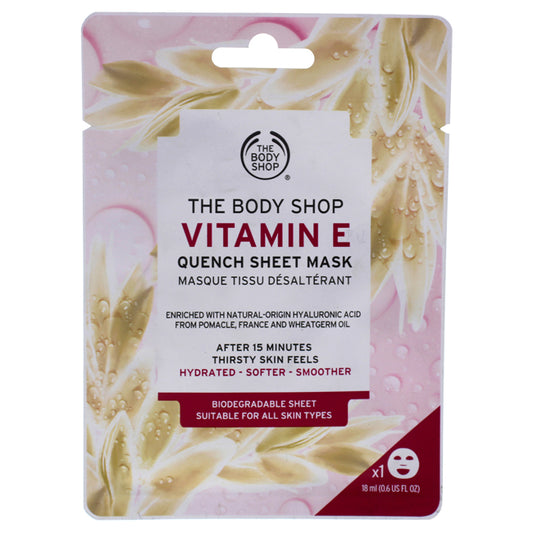Vitamin E Quench Sheet Mask by The Body Shop for Unisex - 0.6 oz Mask