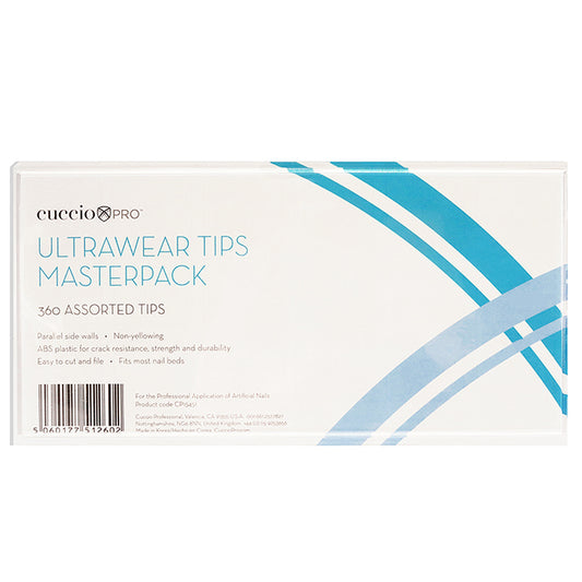 Pro Ultrawear Tips Masterpack by Cuccio Pro for Women - 360 Pc Acrylic Nails