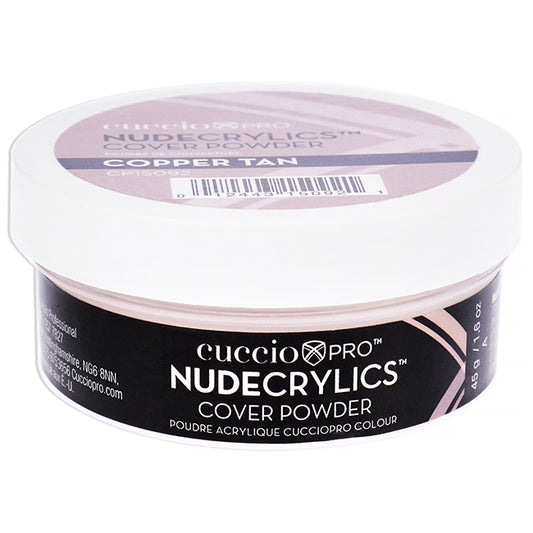 Nudecrylics Cover Powder - Cooper Tan by Cuccio Pro for Women - 1.6 oz Acrylic Powder