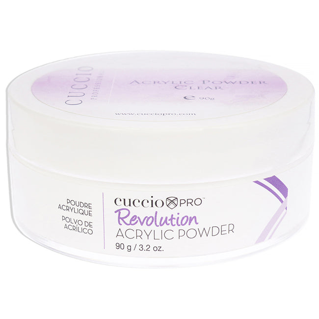 Acrylic Powder - Clear by Cuccio Pro for Women - 3.2 oz Acrylic Powder