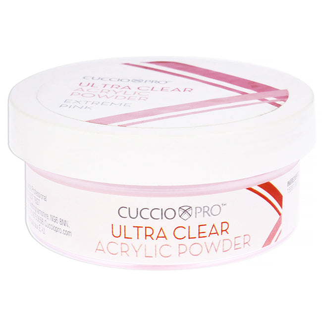 Ultra Clear Acrylic Powder - Extreme Pink by Cuccio Pro for Women - 1.6 oz Acrylic Powder