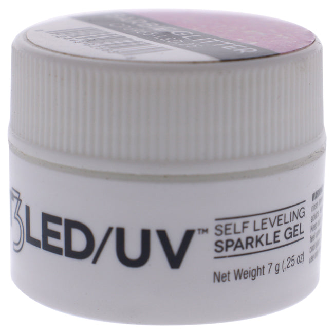 T3 Self Leveling Sparkle Gel - Barbie Glitter by Cuccio Pro for Women - 0.25 oz Nail Gel