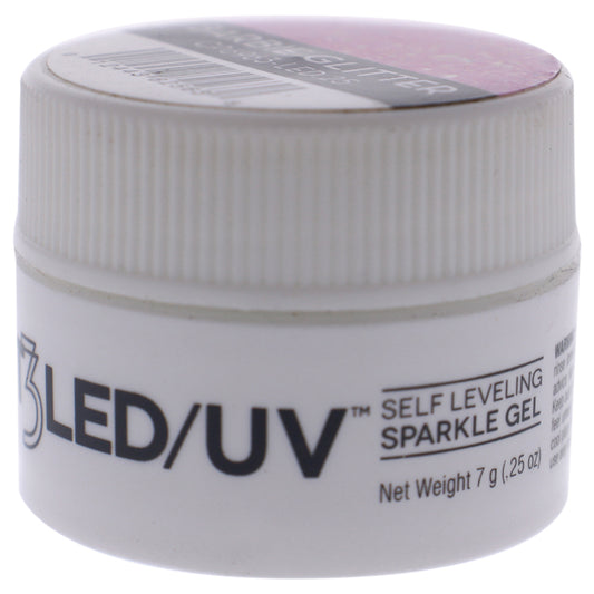 T3 Self Leveling Sparkle Gel - Barbie Glitter by Cuccio Pro for Women - 0.25 oz Nail Gel