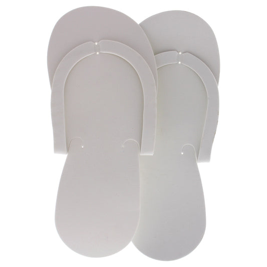 Pedicure Slippers - White by Cuccio Pro for Unisex - 12 Pair Slippers