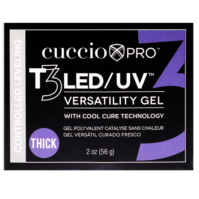 T3 Cool Cure Versatility Gel - Controlled Leveling Opaque Welsh Rose by Cuccio Pro for Women - 2 oz Nail Gel