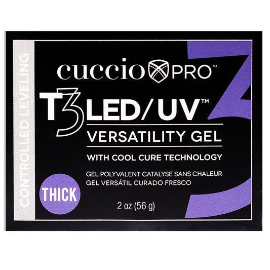 T3 Cool Cure Versatility Gel - Controlled Leveling Opaque Welsh Rose by Cuccio Pro for Women - 2 oz Nail Gel