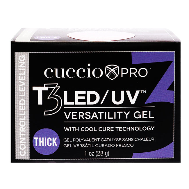 T3 Cool Cure Versatility Gel - Controlled Leveling Opaque Blush Pink by Cuccio Pro for Women - 1 oz Nail Gel