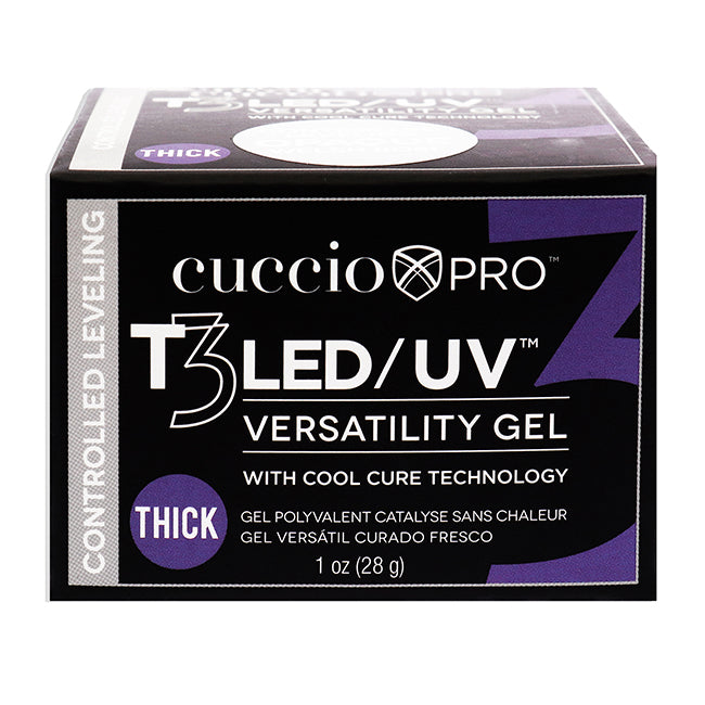 T3 Cool Cure Versatility Gel - Controlled Leveling Opaque Welsh Rose by Cuccio Pro for Women - 1 oz Nail Gel