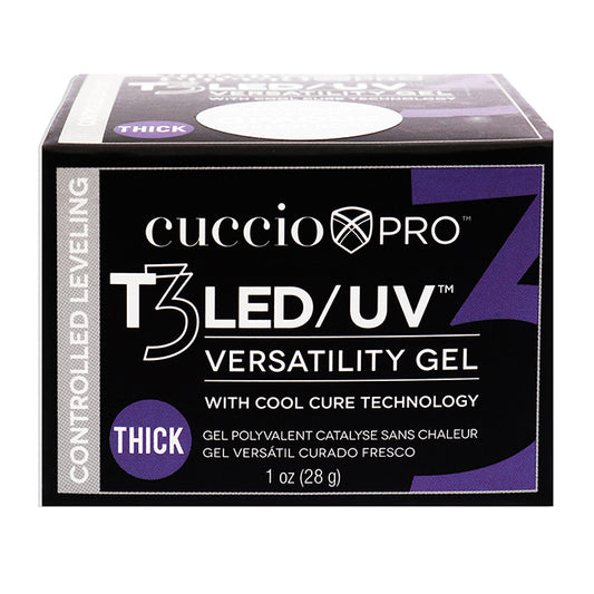 T3 Cool Cure Versatility Gel - Controlled Leveling Opaque Welsh Rose by Cuccio Pro for Women - 1 oz Nail Gel