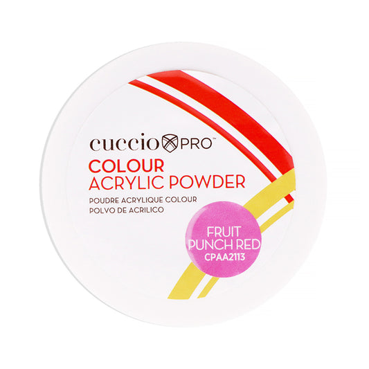 Colour Acrylic Powder - Fruit Punch Red by Cuccio PRO for Women - 1.6 oz Acrylic Powder