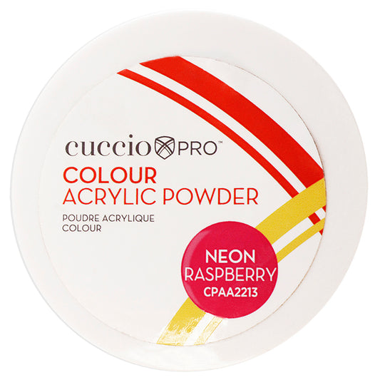 Colour Acrylic Powder - Neon Raspberry by Cuccio Pro for Women - 1.6 oz Acrylic Powder