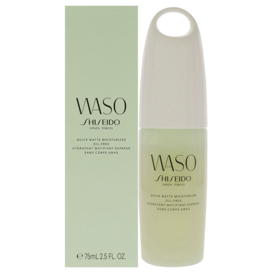 Waso Quick Matte Moisturizer Oil-Free by Shiseido for Women - 2.5 oz Moisturizer