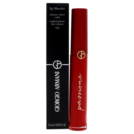 Lip Maestro Liquid Lipstick - 408 Passione by Giorgio Armani for Women - 0.22 oz Lipstick