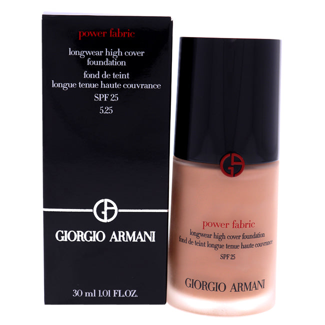 Power Fabric Longwear High Cover Foundation SPF 25 - 5.25 by Giorgio Armani for Women - 1 oz Foundation