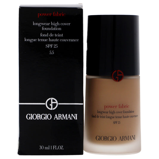 Power Fabric Longwear High Cover Foundation SPF 25 - 5.5 by Giorgio Armani for Women - 1 oz Foundation