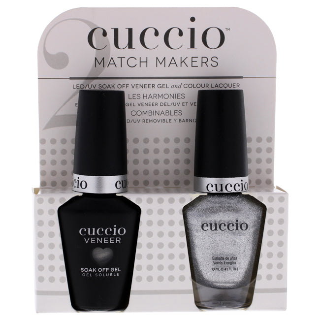 Match Makers Set - Dance Dance Dance by Cuccio Colour for Women - 2 Pc 0.44oz Veneer Soak Of Gel Nail Polish, 0.43oz Colour Nail Polish