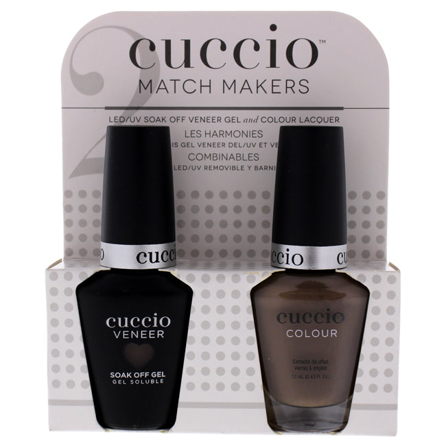 Match Makers Set - Loom Mates by Cuccio Colour for Women - 2 Pc 0.44oz Veneer Soak Of Gel Nail Polish, 0.43oz Colour Nail Polish