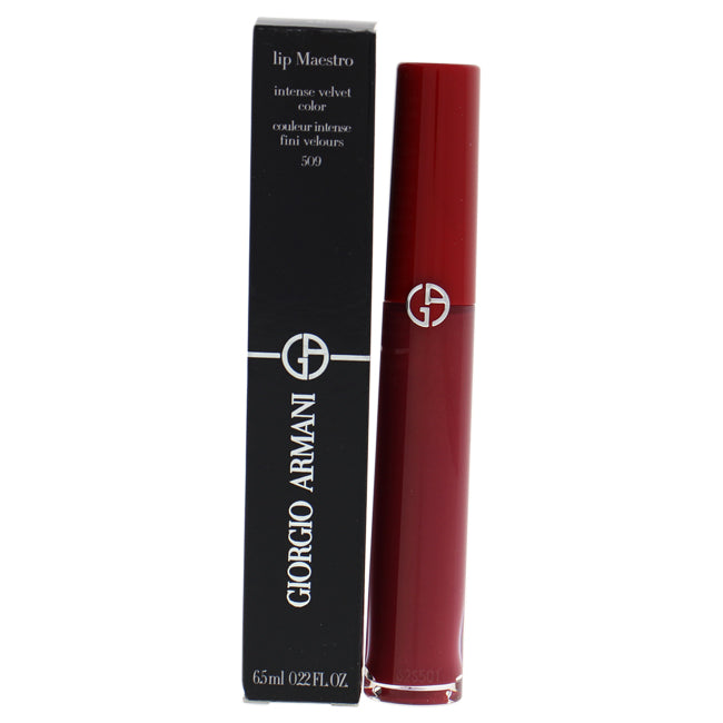Lip Maestro Intense Velvet Color - 509 Ruby Rude by Giorgio Armani for Women - 0.22 oz Lipstick