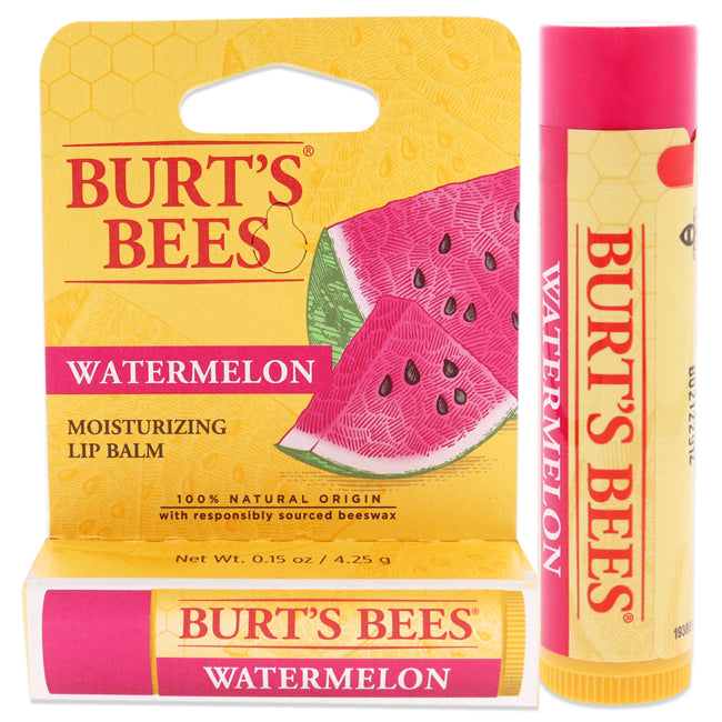 Watermelon Moisturizer Lip Balm Blister by Burts Bees for Unisex - 0.15 oz Lip Balm