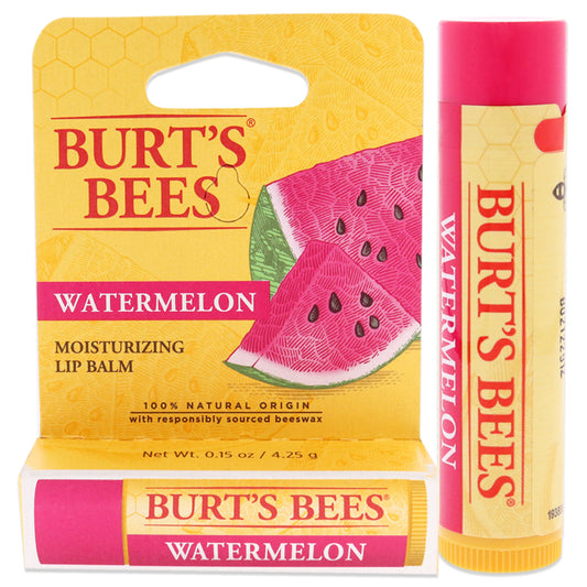 Watermelon Moisturizer Lip Balm Blister by Burts Bees for Unisex - 0.15 oz Lip Balm