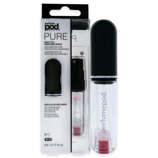 Perfume Pod Pure - Black by Travalo for Unisex - 0.17 oz Refillable Spray (Empty)