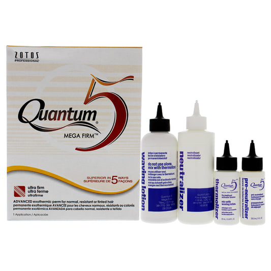 Quantum 5 Mega Firm Exothermic Perm by Zotos for Unisex - 1 Application Treatment