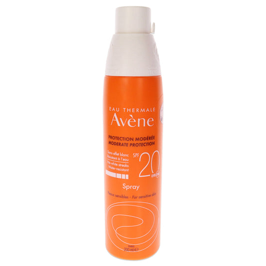 Moderate Protection Spray SPF 20 by Avene for Women - 6.7 oz Sunscreen
