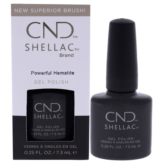Shellac Nail Color - Powerful Hematite by CND for Women - 0.25 oz Nail Polish