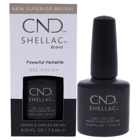 Shellac Nail Color - Powerful Hematite by CND for Women - 0.25 oz Nail Polish