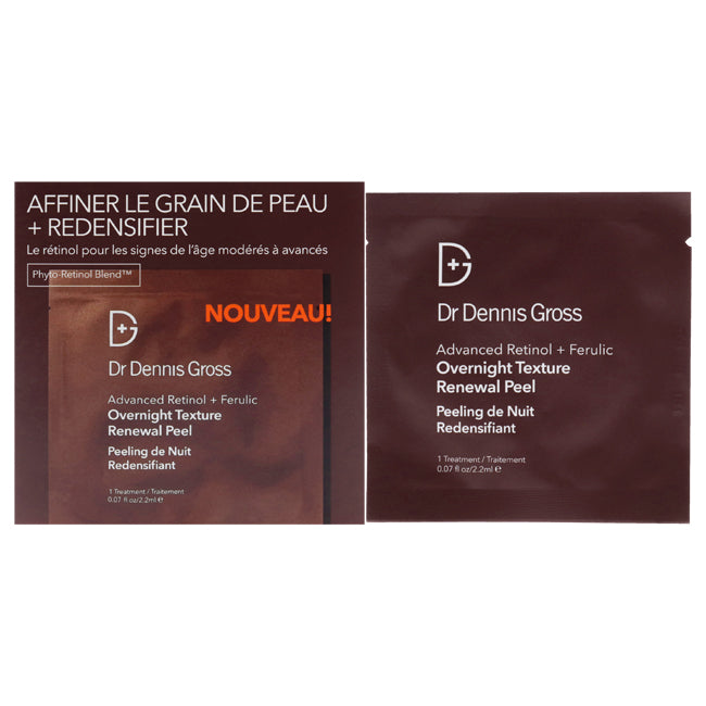 Advanced Retinol Plus Ferulic Overnight Texture Renewal Peel by Dr. Dennis Gross for Unisex - 16 Pc Treatment