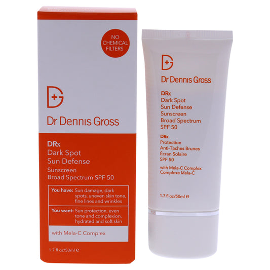 Dark Spot Sun Defense Sunscreen SPF 50 by Dr. Dennis Gross for Unisex - 1.7 oz Sunscreen