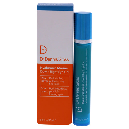 Hyaluronic Marine Dew It Right Eye Gel by Dr. Dennis Gross for Unisex - 0.5 oz Gel