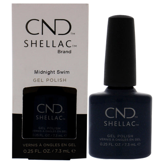 Shellac Nail Color - Midnight Swim by CND for Women - 0.25 oz Nail Polish