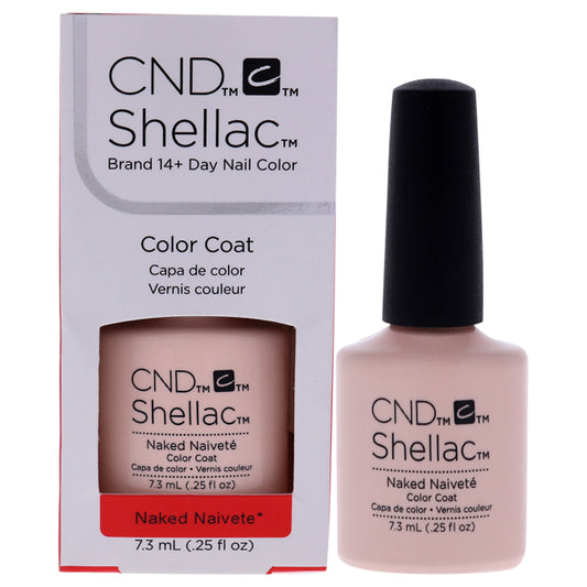Shellac Nail Color - Naked Naivete by CND for Women - 0.25 oz Nail Polish