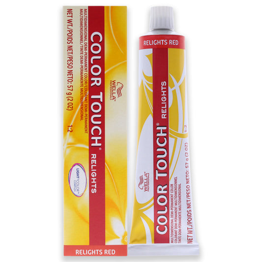 Color Touch Relights Demi-Permanent Color - 74 Brown Red by Wella for Unisex - 2 oz Hair Color