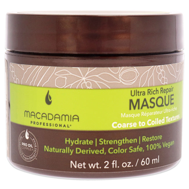 Ultra Rich Repair Masque by Macadamia Oil for Unisex - 2 oz Masque